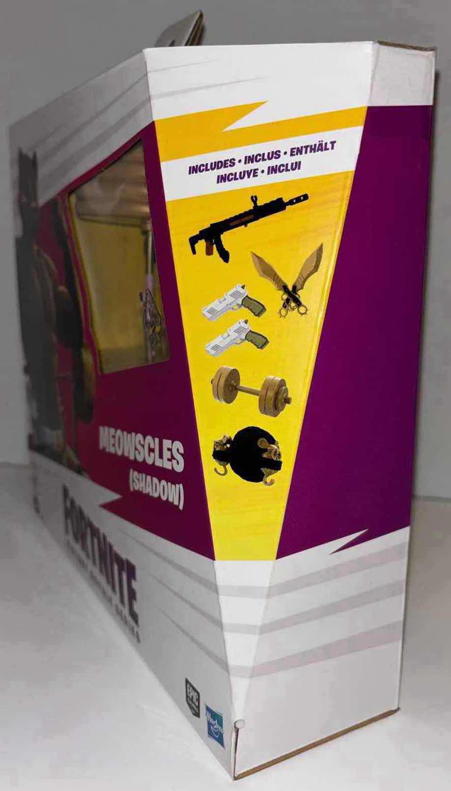 Photo 1 of NEW HASBRO FORTNITE VICTORY ROYALE SERIES “MEOWSCLES” (SHADOW) COLLECTIBLE ACTION FIGURE & ACCESSORIES