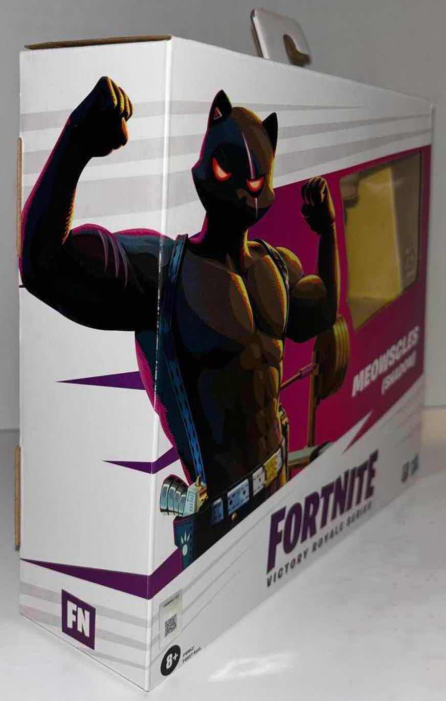 Photo 1 of NEW HASBRO FORTNITE VICTORY ROYALE SERIES “MEOWSCLES” (SHADOW) COLLECTIBLE ACTION FIGURE & ACCESSORIES