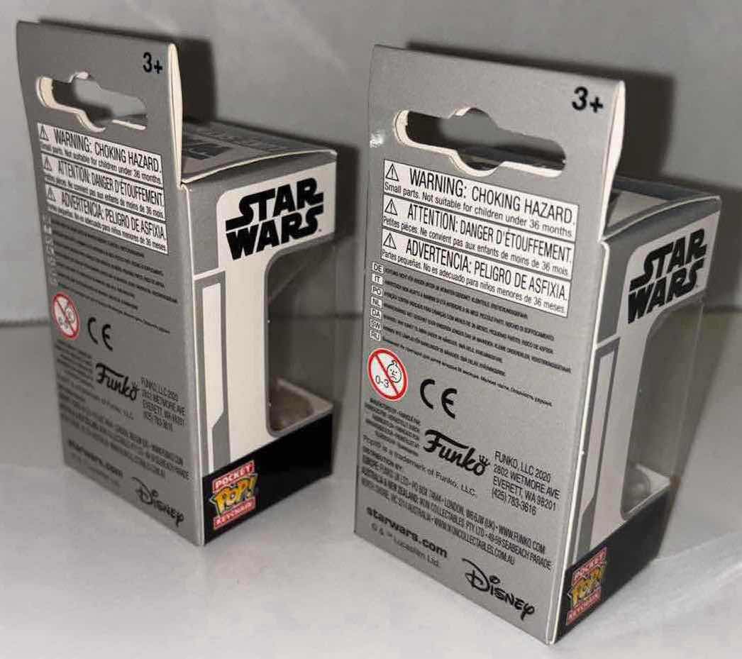 Photo 1 of NEW 2-PACK FUNKO POP! STAR WARS POCKET POP KEYCHAIN, “LUKE SKYWALKER & YODA”