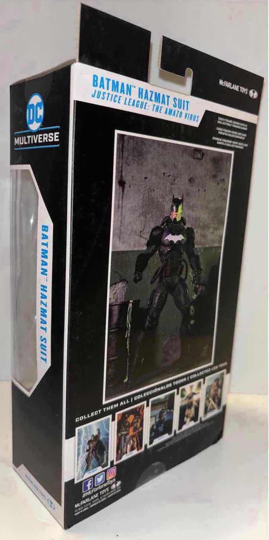 Photo 1 of NEW 2-PACK MCFARLANE TOYS DC MULTIVERSE ACTION FIGURE & ACCESSORIES, DC REBIRTH “BATMAN” & JUSTICE LEAGUE: THE AMAZO VIRUS “BATMAN HAZMAT SUIT”