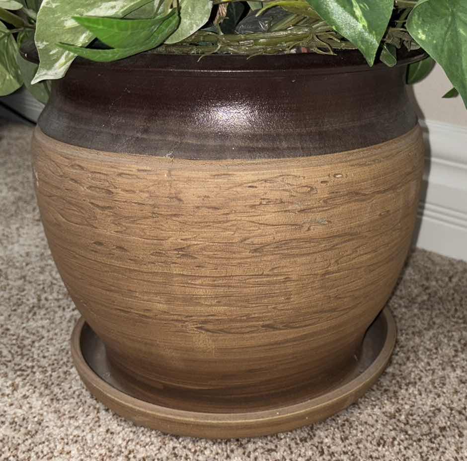 Photo 1 of 7’ ARTIFICIAL TREE W CERAMIC POT 12” X 12” H11”