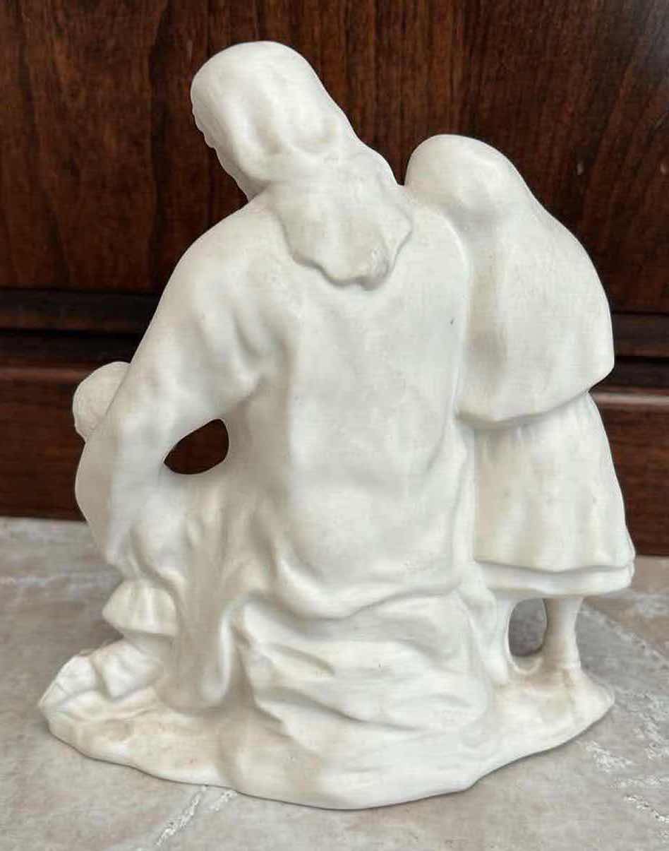 Photo 3 of 3 PCS CERAMIC RELIGIOUS FIGURES (TALLEST IS 7”)