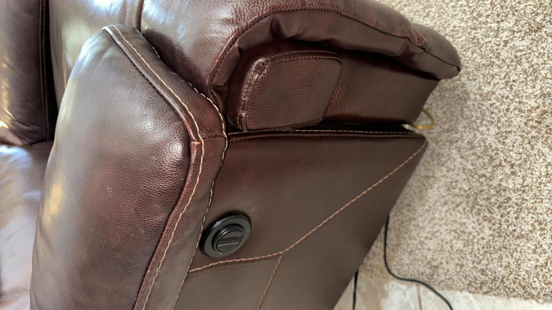 Photo 1 of SIGNATURE DESIGN BY ASHLEY- EXHILARATIONS: ZERO WALL POWER WIDE RECLINER IN CHOCOLATE 47” X 43” H38” (ITEM 4240182)