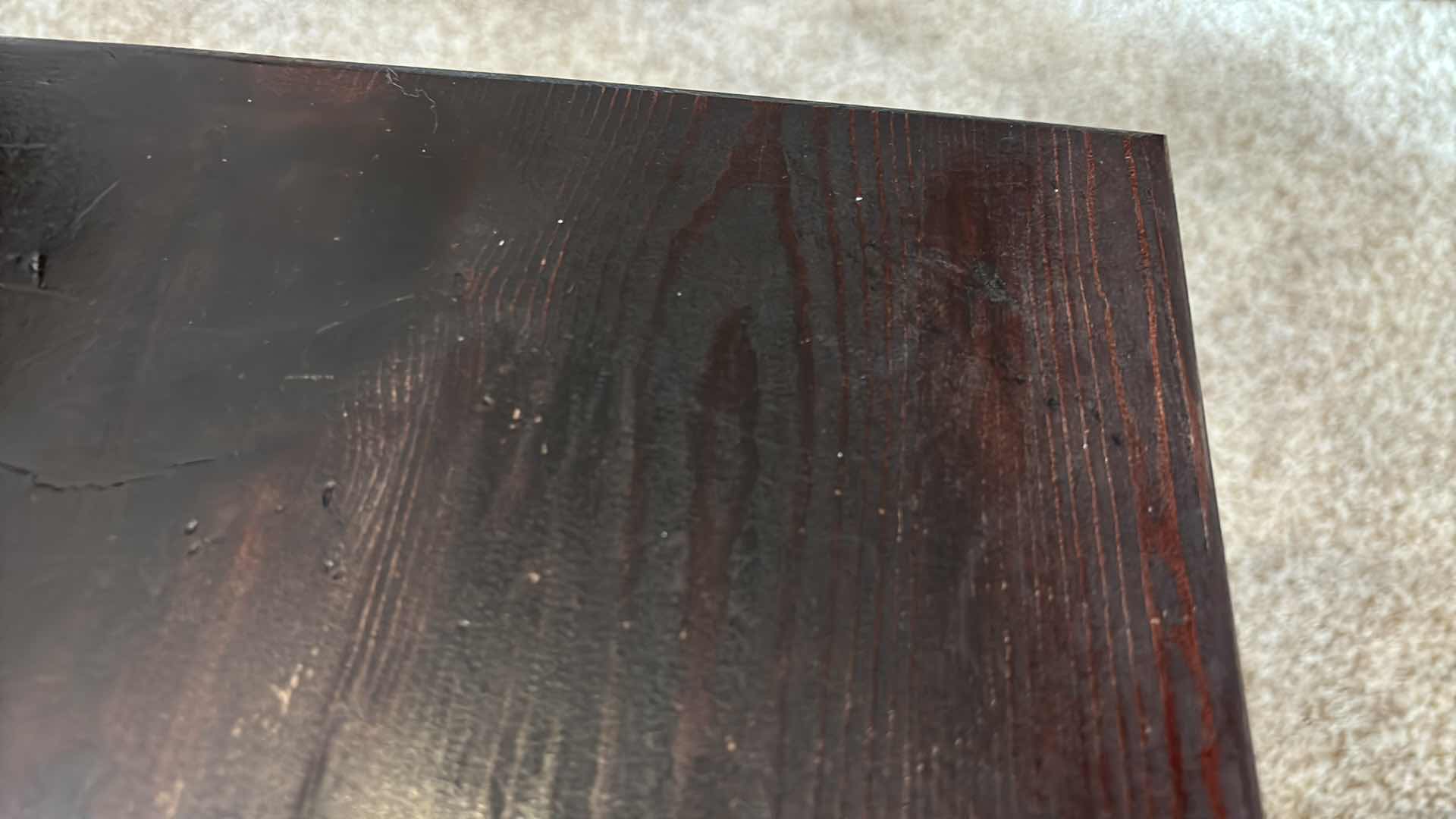 Photo 1 of SOLID WOOD END TABLE, ESPRESSO 19.5” X 24.25” H20”