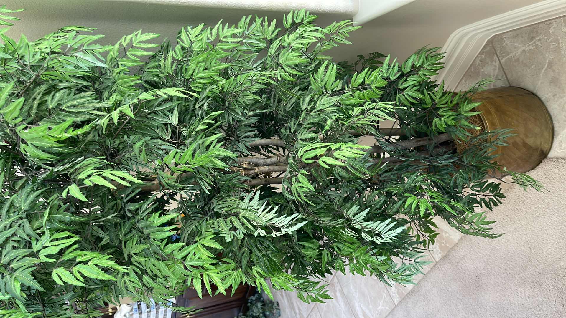 Photo 3 of 6’ ARTIFICIAL DECOR TREE IN METAL POT