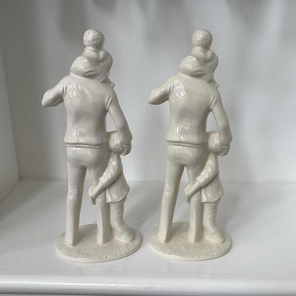 Photo 1 of FATHER AND KIDS FIGURINE PORCELAIN 11” (2)