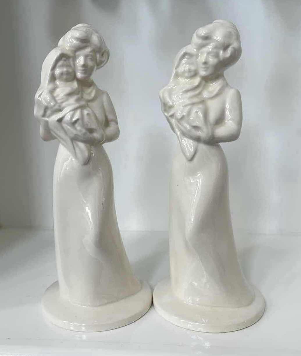 Photo 1 of MOTHER AND CHILD FIGURINE PORCELAIN 10” (2)