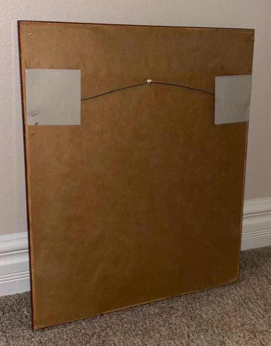 Photo 1 of “PEACEFUL MOMENT” MAHOGANY WOOD FRAMED ART BY RICHARD JUDSON ZOLAN 1.75” X 20.25” H24.25”