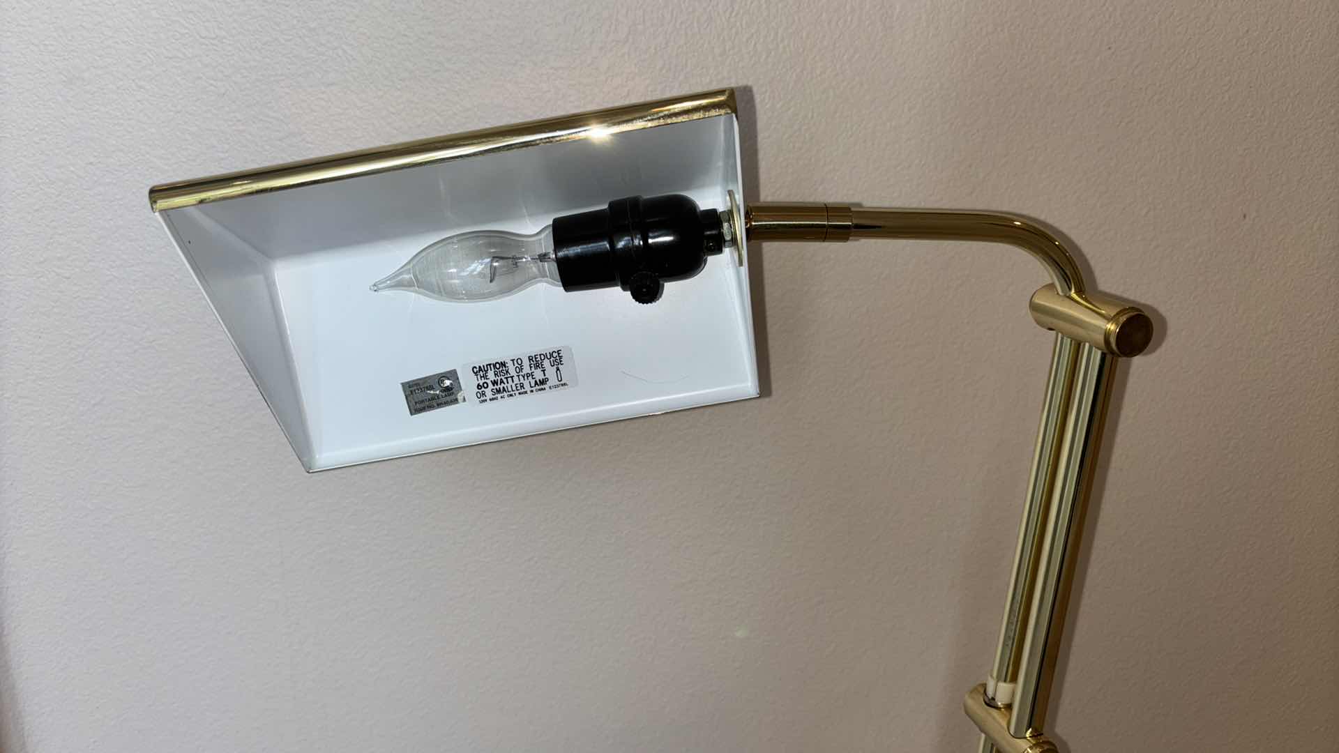 Photo 1 of 38” EXTENDABLE BRASS FLOOR LAMP