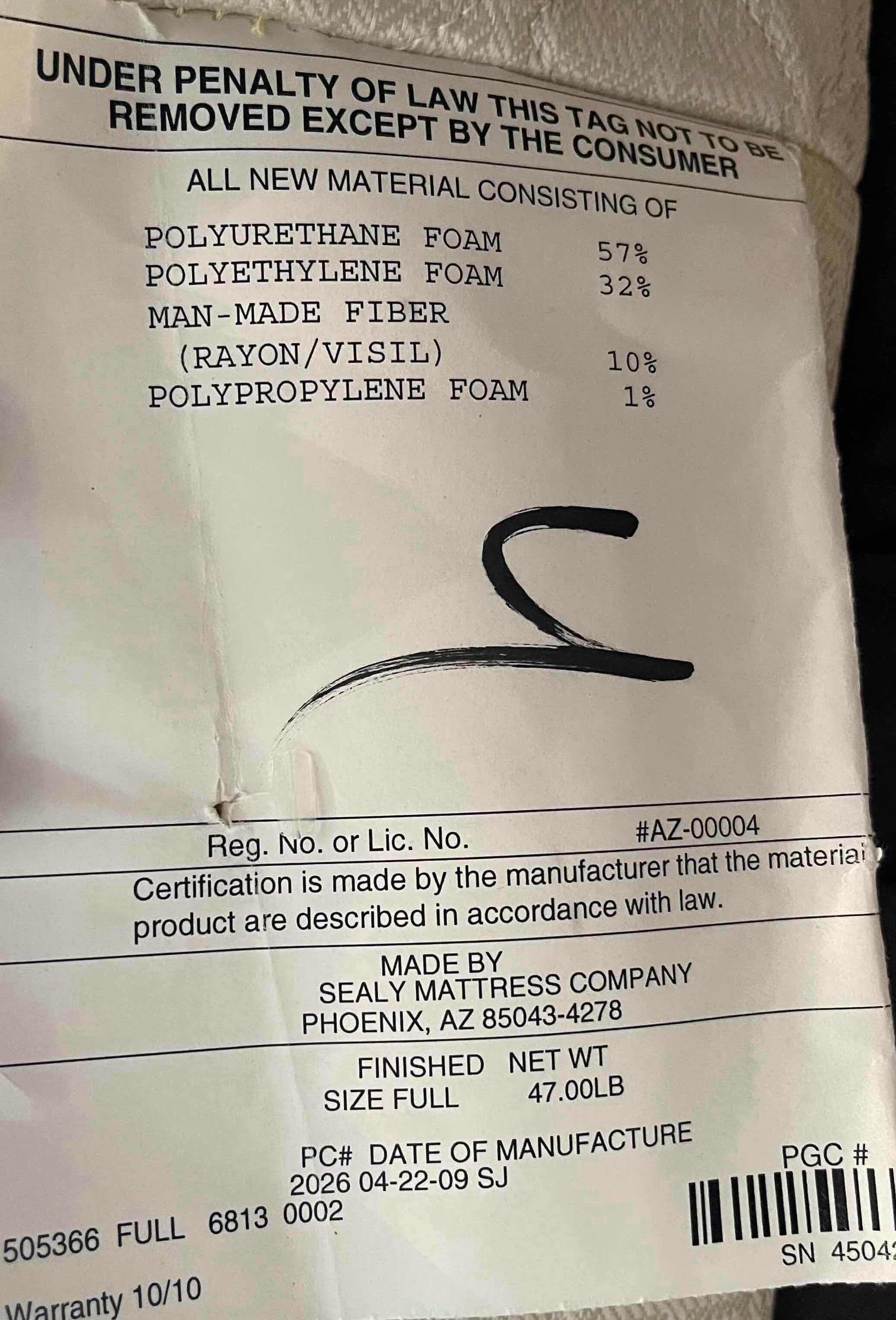 Photo 1 of SEALY FULL SIZE POSTUREPEDIC BED BOX SPRING WOODEN BED FRAME BED SHEETS PILLOWS AND COMFORTER