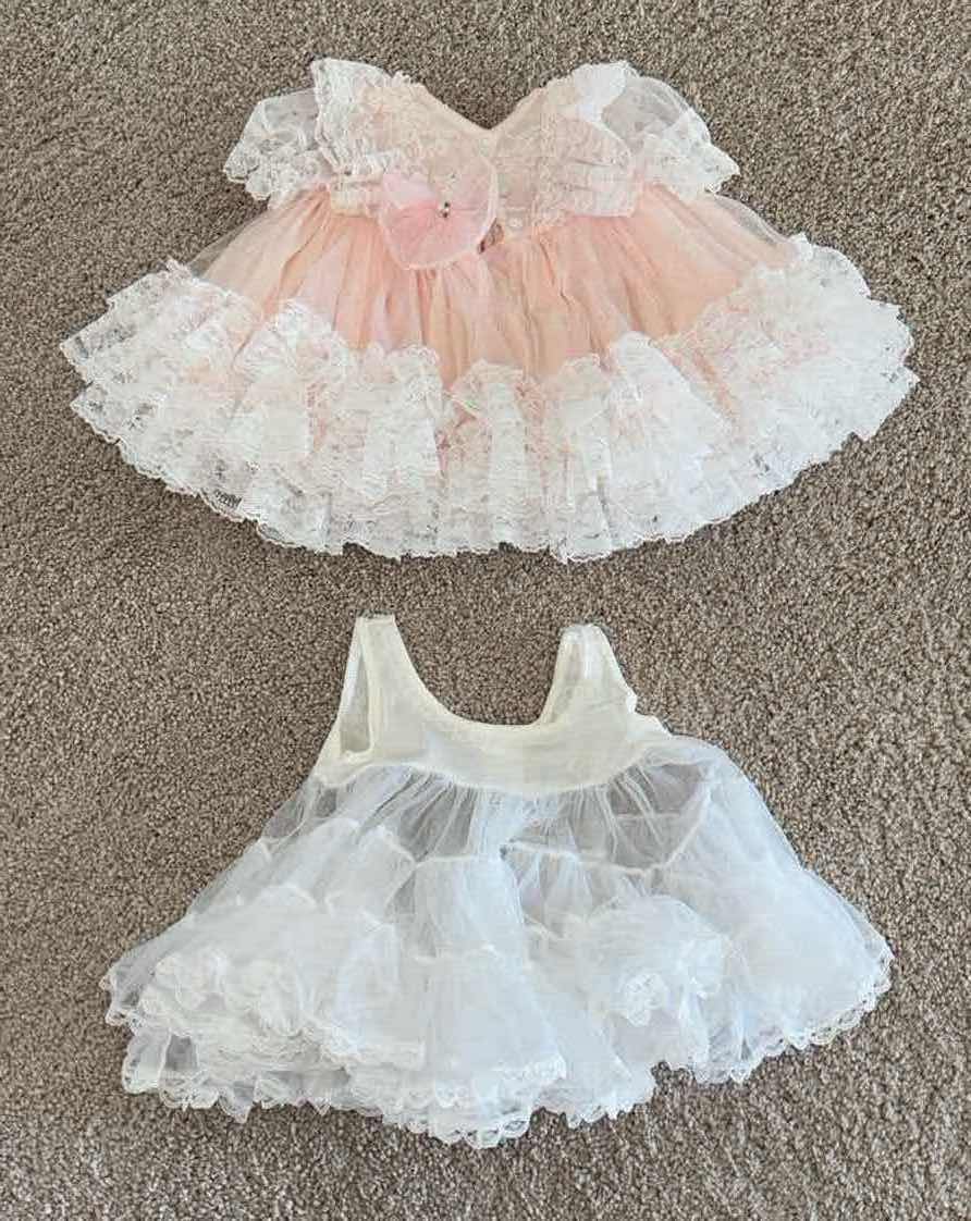 Photo 1 of HER MAJESTY TODDLER SLIP & LACE DRESS CHILD SIZE 24 MO