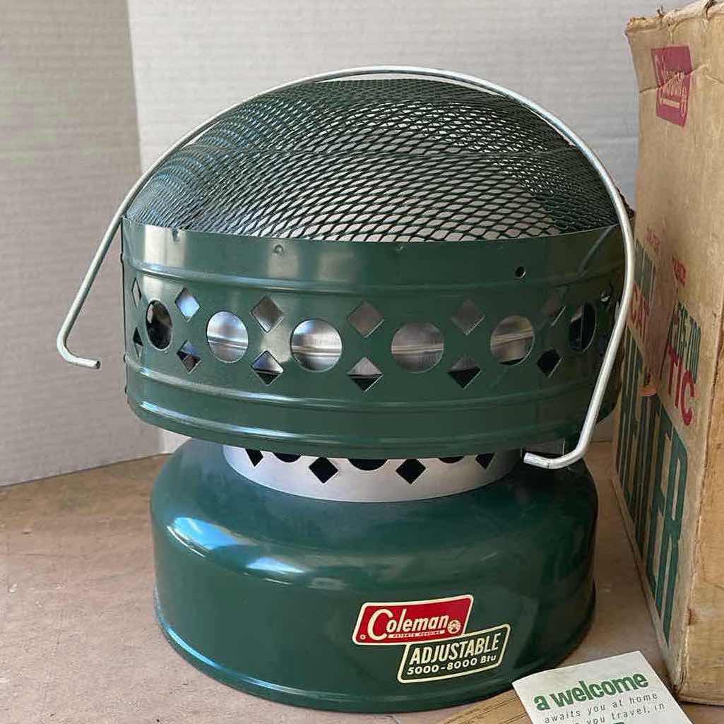 Photo 1 of NEW VINTAGE COLEMAN CATALYTIC HEATER 5000-8000 BTU GREEN (MODEL 515-700)