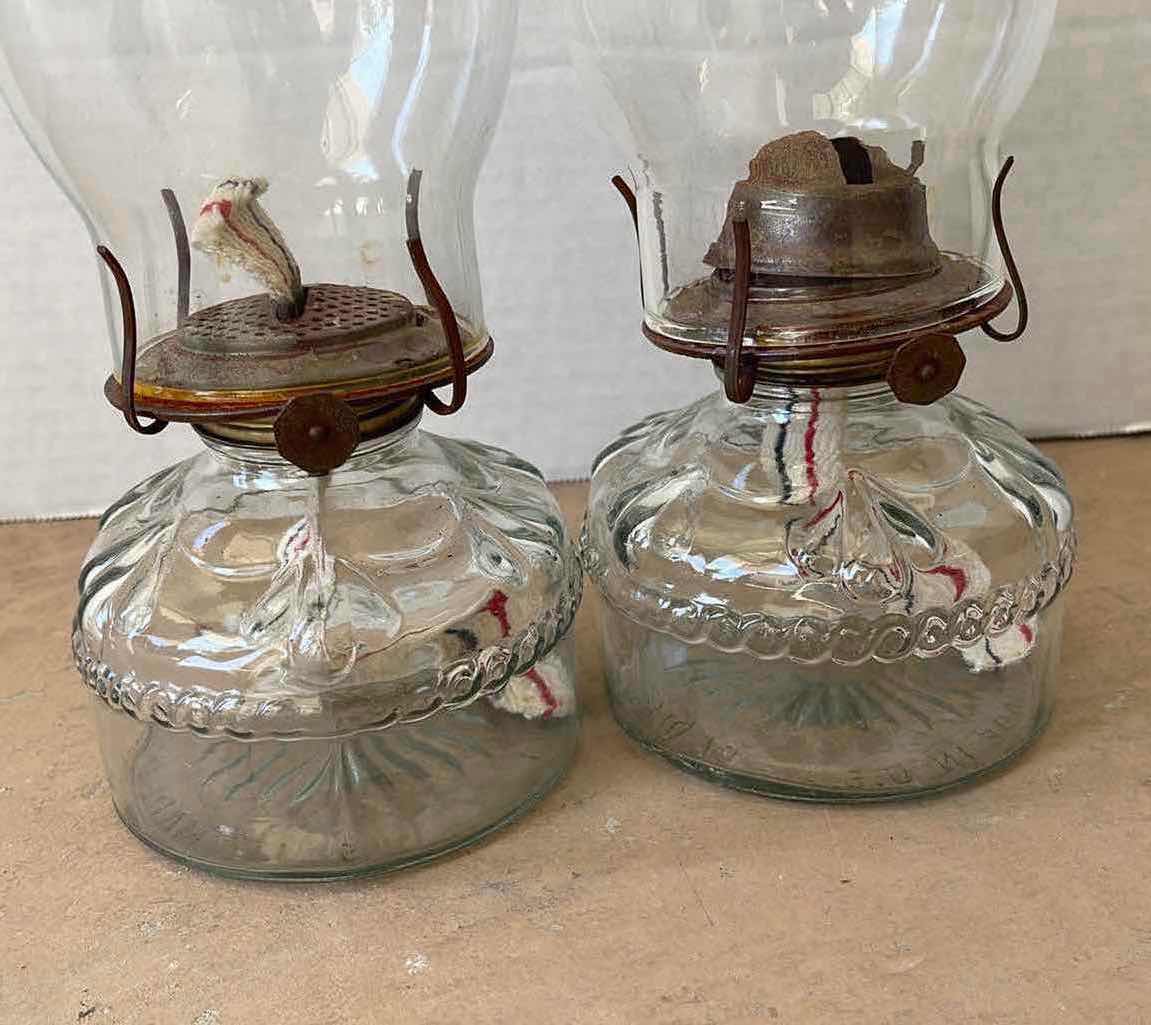 Photo 2 of ANTIQUE EAGLE OIL LAMPS (2)