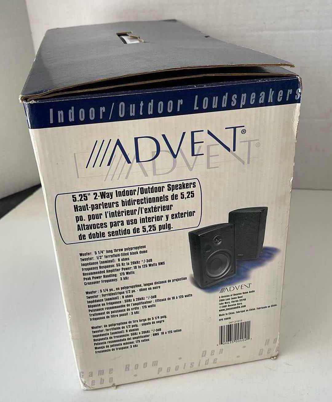 Photo 1 of ADVENT CALYPSO 5.25” 2-WAY INDOOR/OUTDOOR SPEAKERS