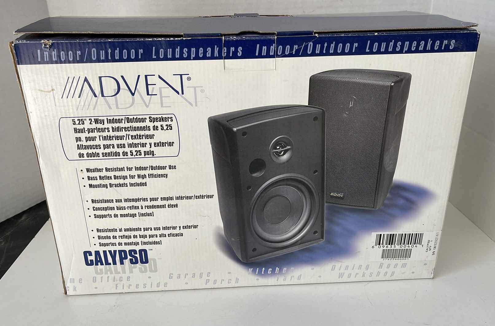 Photo 1 of ADVENT CALYPSO 5.25” 2-WAY INDOOR/OUTDOOR SPEAKERS