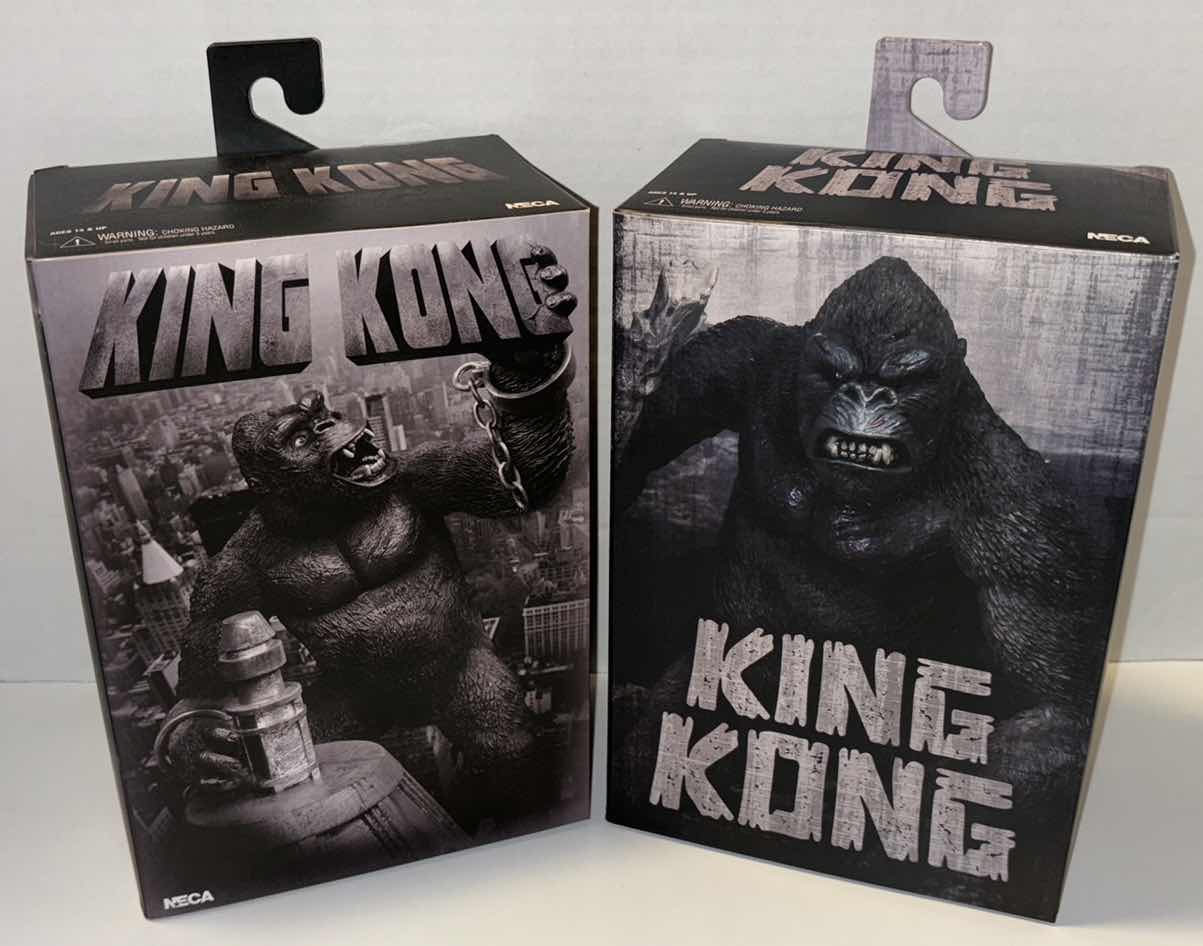 Photo 1 of NEW 2-PACK NECA KING KONG 7” SCALE ACTION FIGURE & ACCESSORIES, “ULTIMATE KING KONG (CONCRETE JUNGLE)” & “ULTIMATE KING KONG (SKULL ISLAND)”