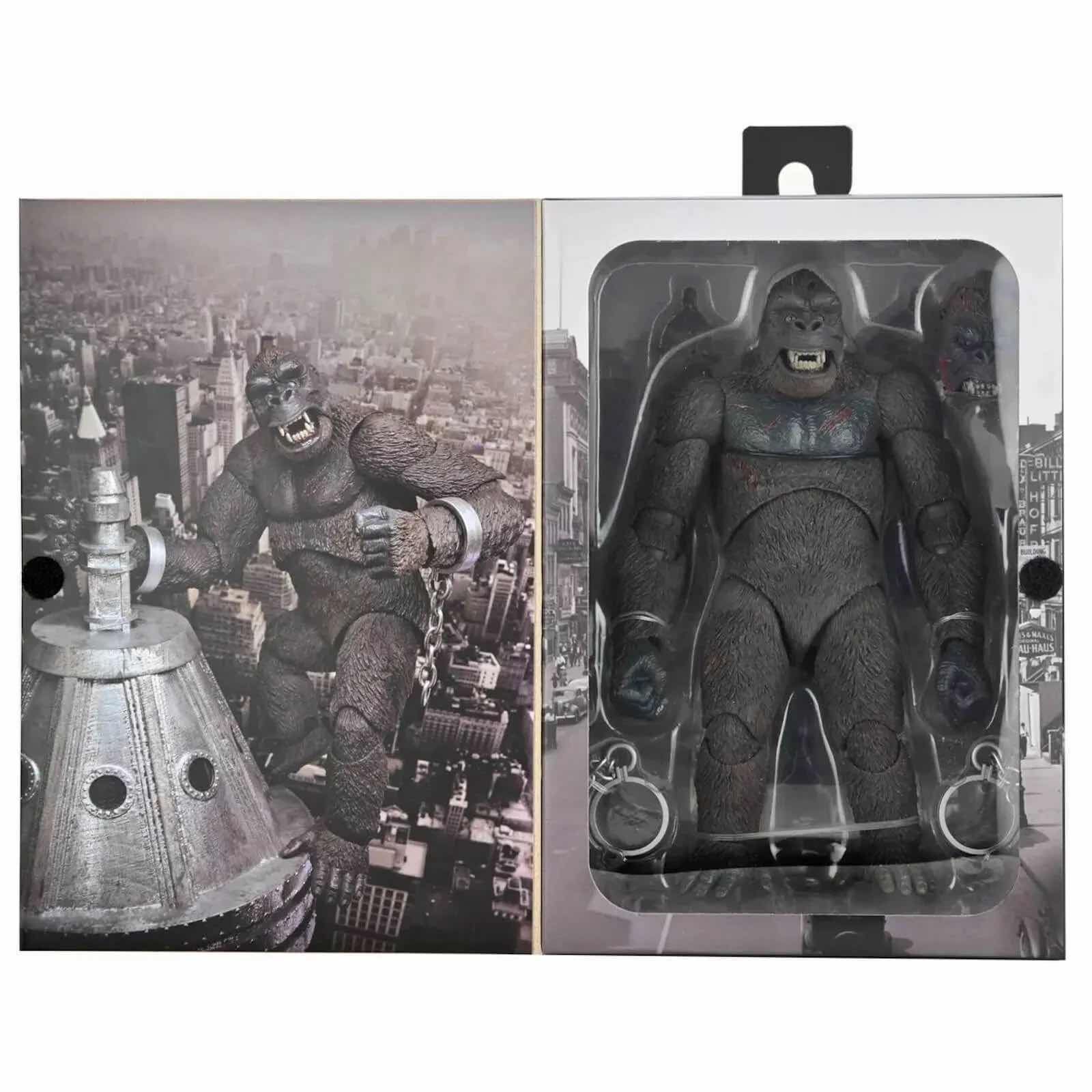 Photo 1 of NEW 2-PACK NECA KING KONG 7” SCALE ACTION FIGURE & ACCESSORIES, “ULTIMATE KING KONG (CONCRETE JUNGLE)” & “ULTIMATE KING KONG (SKULL ISLAND)”
