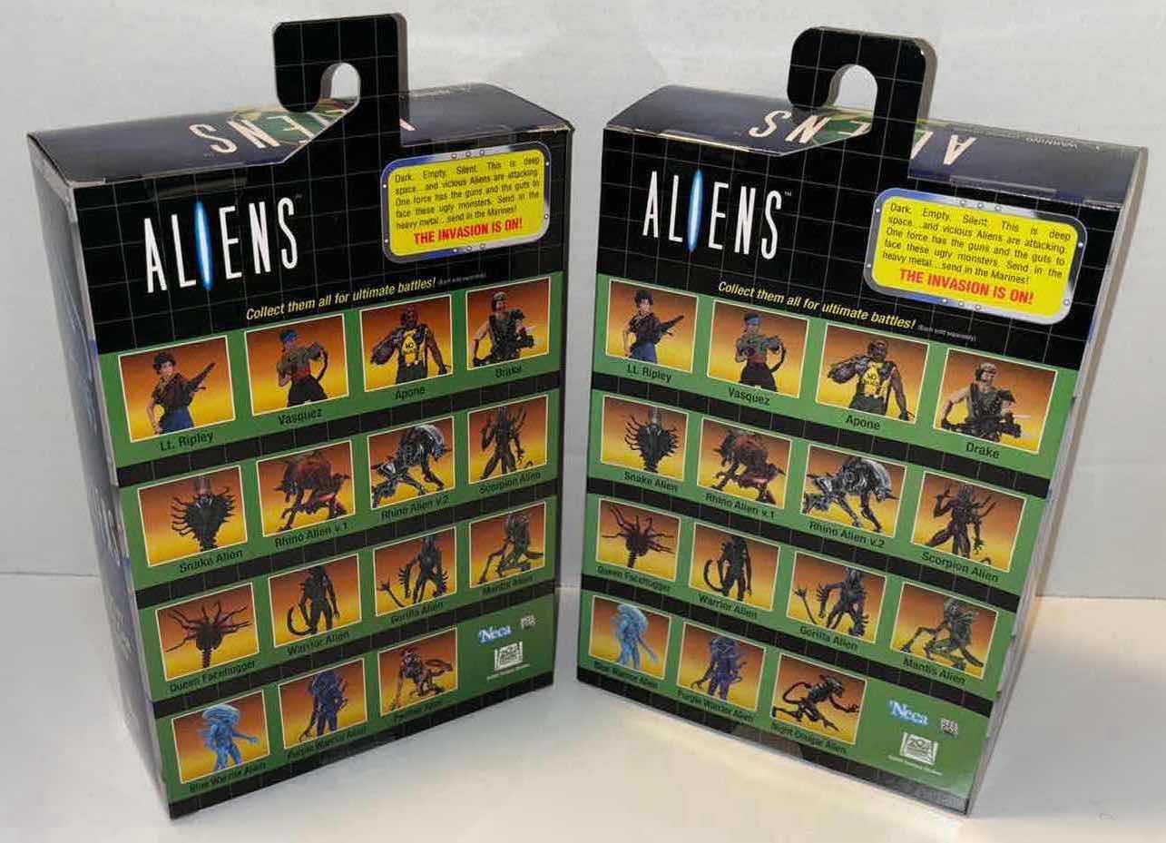 Photo 1 of NEW 2-PACK NECA ALIENS ACTION FIGURE & ACCESSORIES, "NIGHT COUGAR ALIEN W MAGNETIC KAMIKAZE PARASITE" & “PANTHER ALIEN W MAGNETIC ATTACK PARASITE”