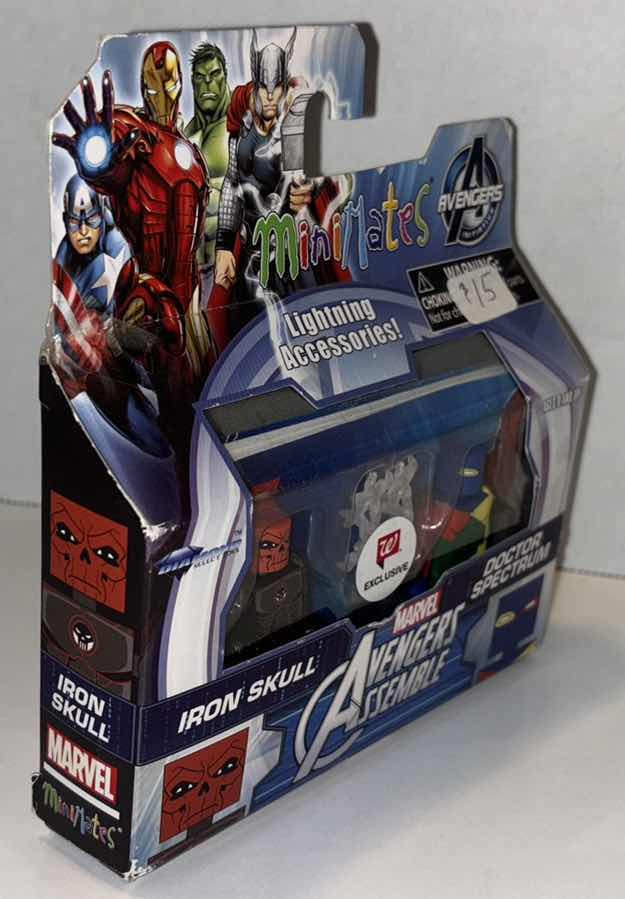 Photo 2 of NEW 2016 DIAMOND SELECT TOYS MARVEL AVENGERS ASSEMBLE MINI MATES FIGURES W LIGHTNING ACCESSORIES “IRON SKULL” & “DOCTOR SPECTRUM”