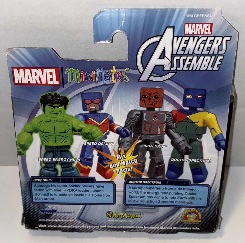 Photo 3 of NEW 2016 DIAMOND SELECT TOYS MARVEL AVENGERS ASSEMBLE MINI MATES FIGURES W LIGHTNING ACCESSORIES “IRON SKULL” & “DOCTOR SPECTRUM”