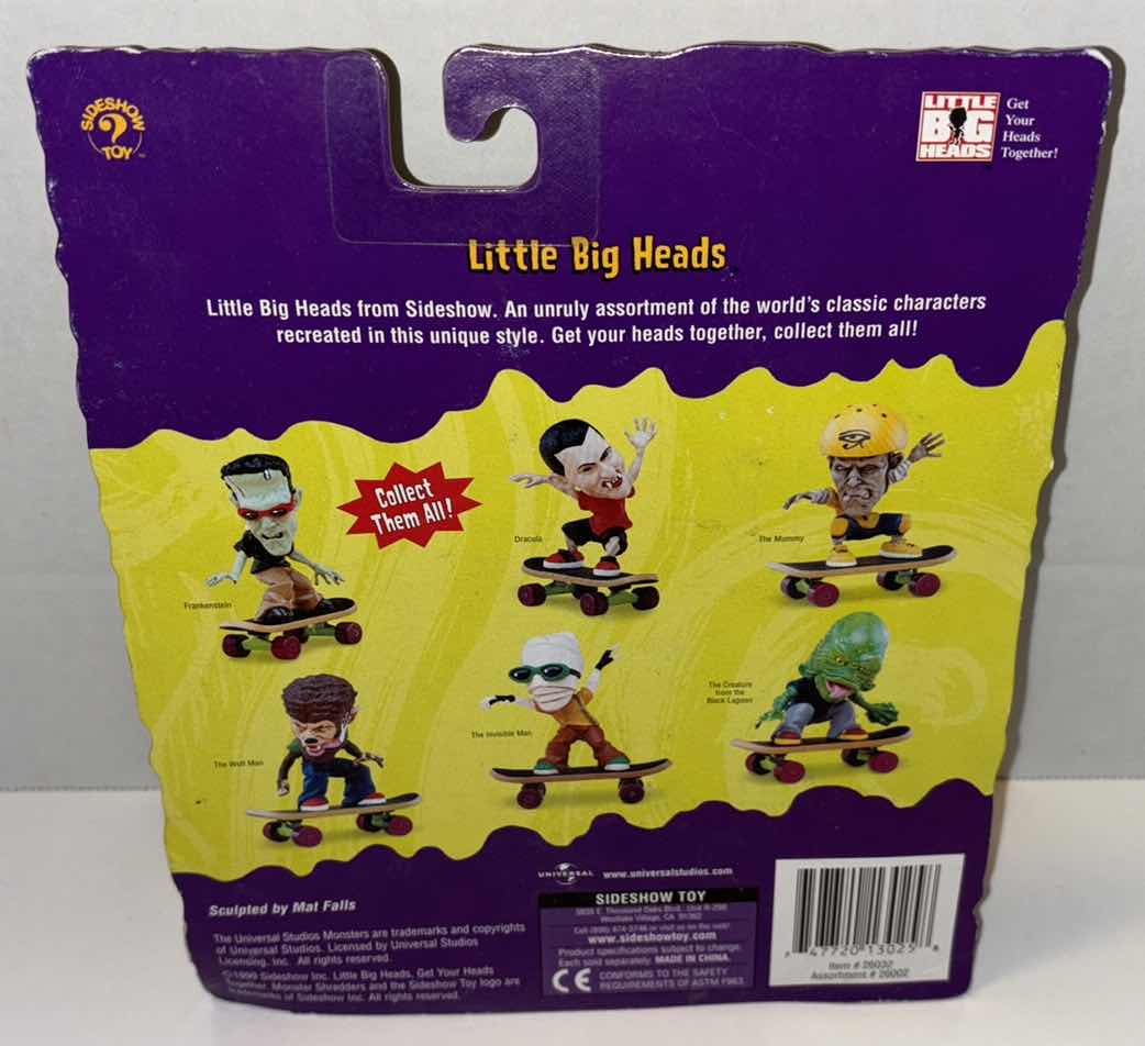 Photo 1 of NEW 1999 SIDESHOW TOY LITTLE BIG HEADS UNIVERSAL STUDIOS MONSTERS, MONSTER SHREDDERS “THE MUMMY”
