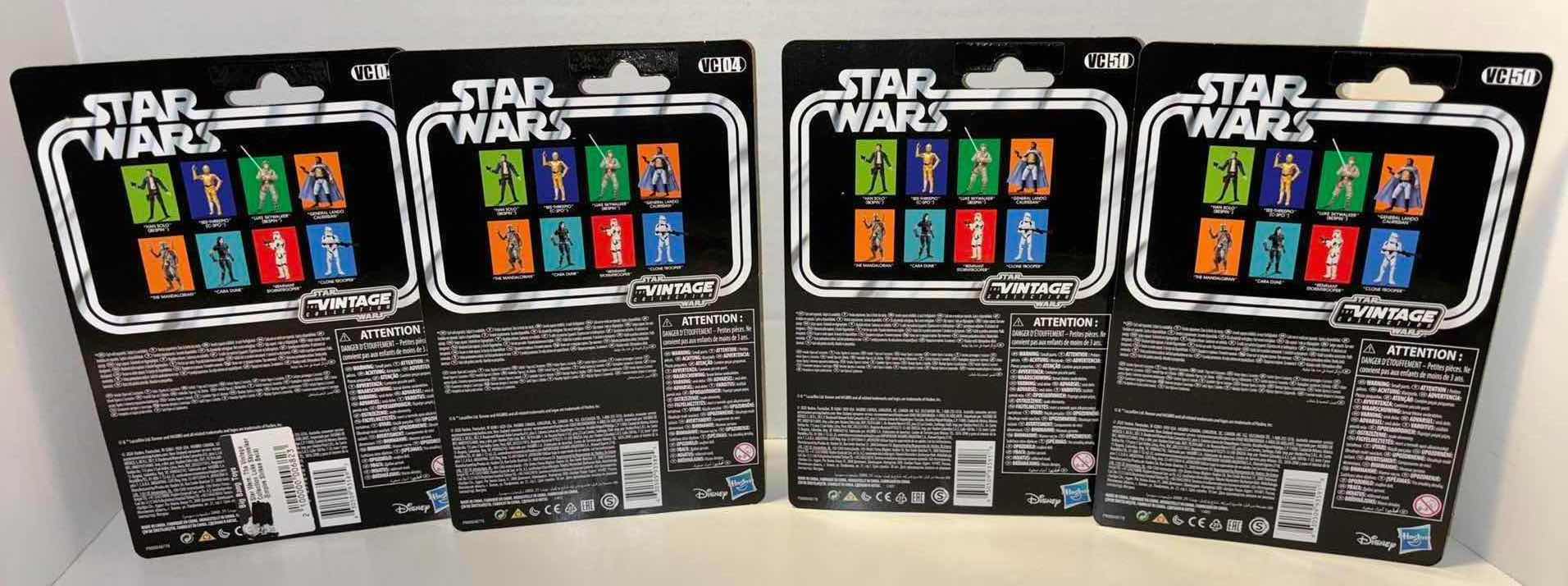 Photo 1 of NEW 4-PACK HASBRO STAR WARS THE VINTAGE COLLECTION ACTION FIGURE & ACCESSORIES, THE EMPIRE STRIKES BACK “LUKE SKYWALKER (BESPIN)” & “HAN SOLO (BESPIN)”