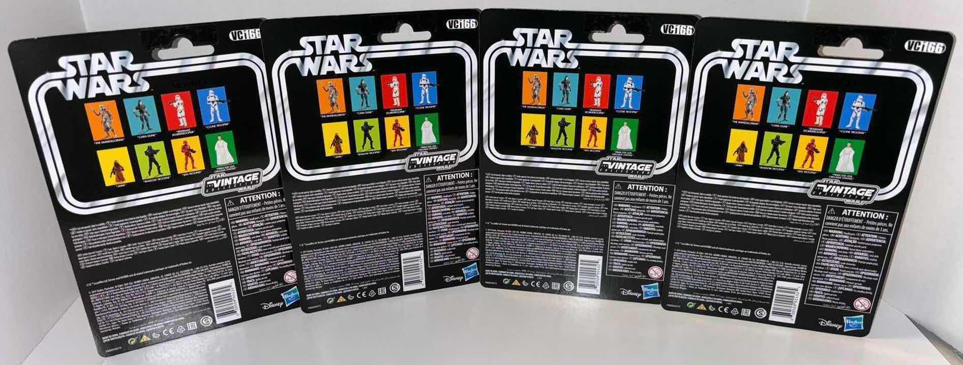Photo 1 of NEW 4-PACK HASBRO STAR WARS THE VINTAGE COLLECTION ACTION FIGURE & ACCESSORIES, “THE MANDALORIAN”