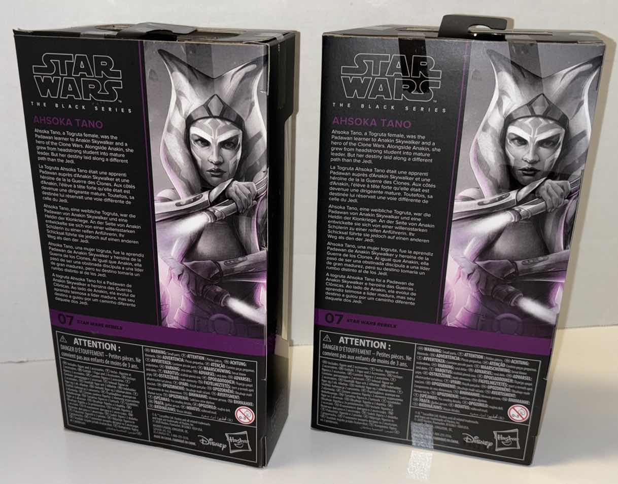 Photo 1 of NEW 2-PACK HASBRO STAR WARS THE BLACK SERIES ACTION FIGURE & ACCESSORIES, STAR WARS REBELS “AHSOKA TANO”