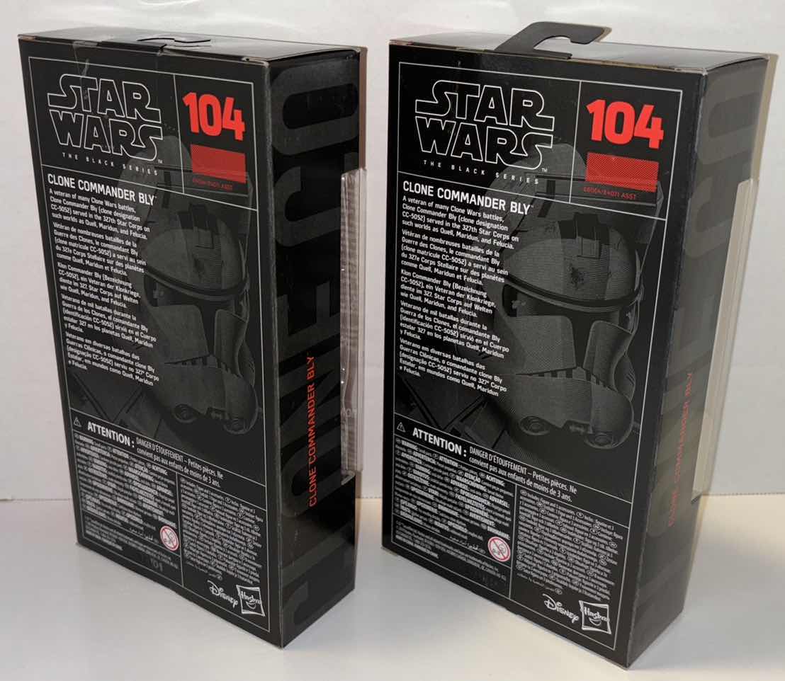 Photo 1 of NEW 2-PACK HASBRO STAR WARS THE BLACK SERIES ACTION FIGURE & ACCESSORIES, #104 “CLONE COMMANDER BLY”
