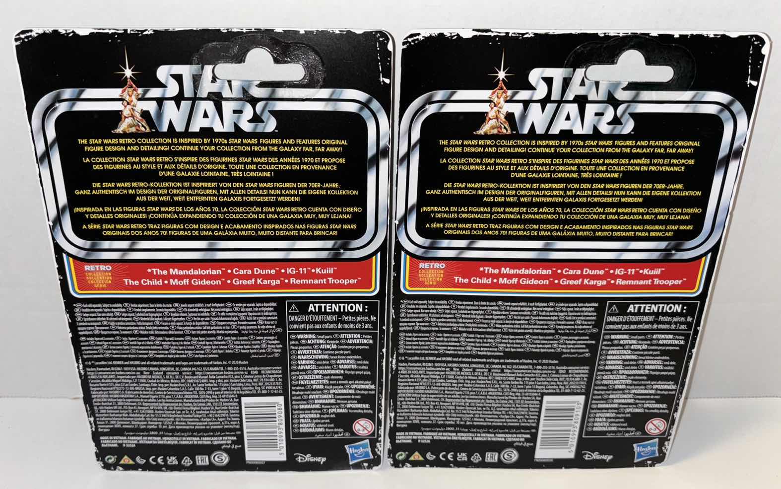 Photo 1 of NEW 2-PACK HASBRO KENNER STAR WARS THE RETRO COLLECTION ACTION FIGURE &
ACCESSORIES, THE
MANDALORIAN- “CARA DUNE & KUIIL”