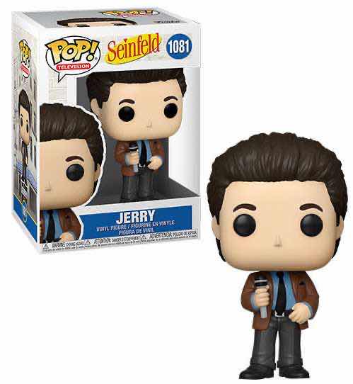 Photo 1 of NEW FUNKO POP! SEINFELD TEE & VINYL FIGURE BUNDLE, JERRY STAND UP T-SHIRT & #1081 JERRY DOING STAND UP (COLOR:BLACK, SIZE:3X)