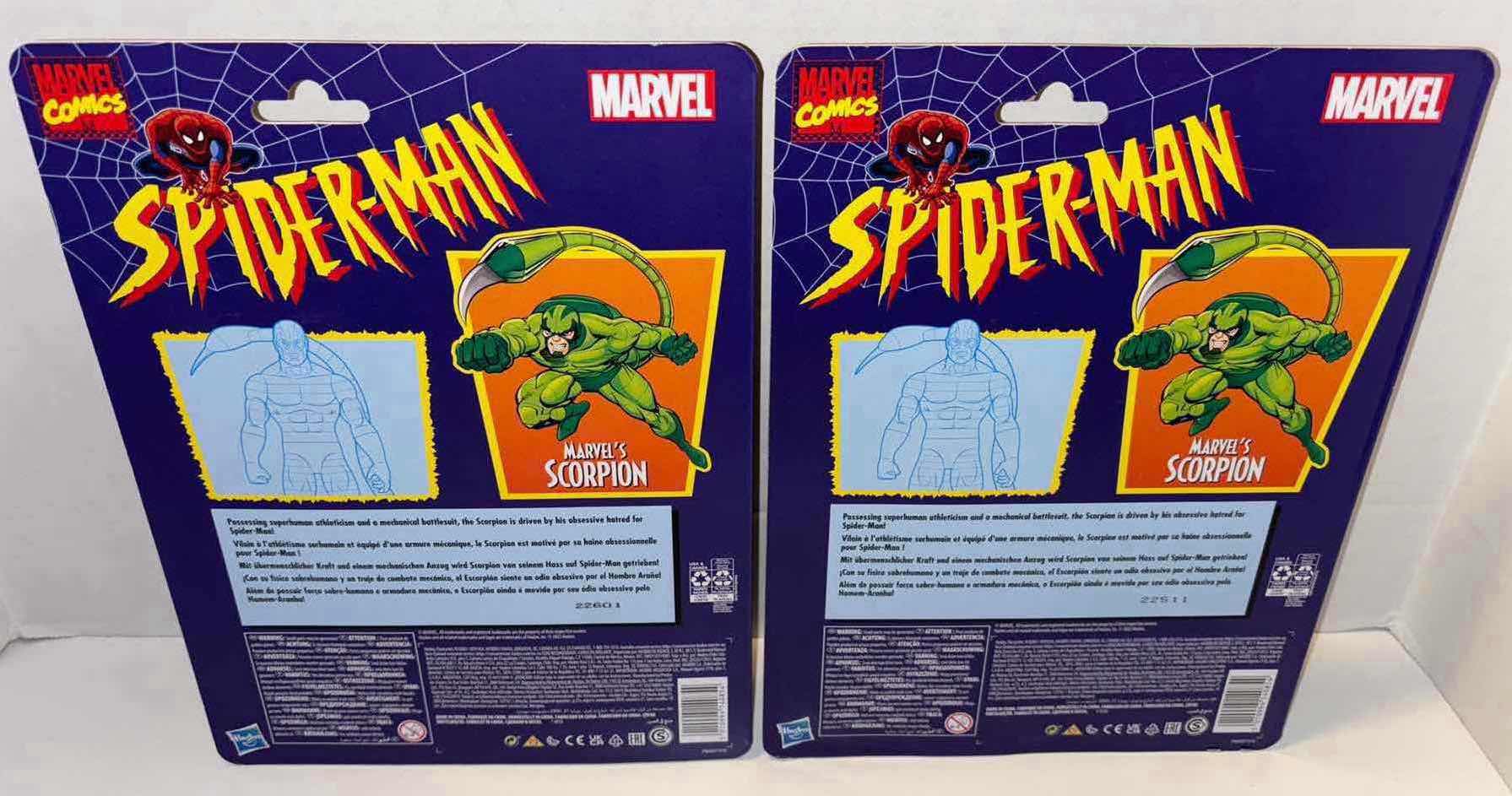 Photo 1 of NEW 2-PACK HASBRO MARVEL COMICS SPIDER-MAN ACTION FIGURE, "MARVEL’S SCORPION”