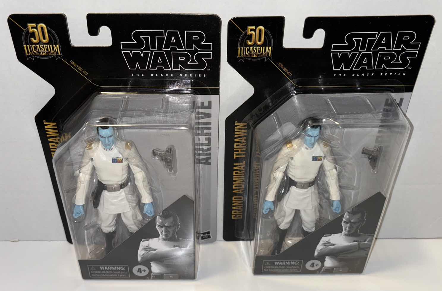 Photo 1 of NEW 2-PACK HASBRO KENNER STAR WARS THE BLACK SERIES ARCHIVE 50TH ANNIVERSARY 6” ACTION FIGURE & ACCESSORIES “GRAND ADMIRAL THRAWN”