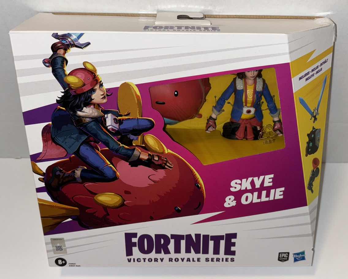 Photo 1 of NEW 2-PACK HASBRO EPIC GAMES FORTNITE VICTORY ROYALE SERIES ACTION FIGURE & ACCESSORIES SETS, “SKYE & OLLIE” & “MEOWSCLES (SHADOWS)”
