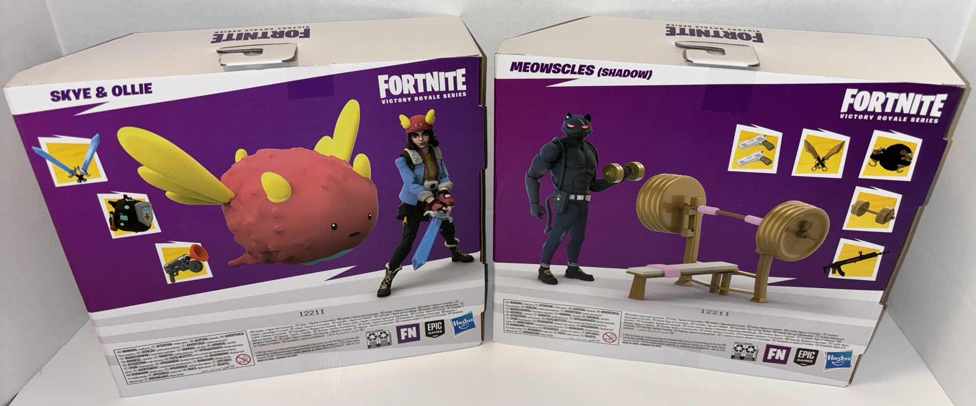 Photo 6 of NEW 2-PACK HASBRO EPIC GAMES FORTNITE VICTORY ROYALE SERIES ACTION FIGURE & ACCESSORIES SETS, “SKYE & OLLIE” & “MEOWSCLES (SHADOWS)”