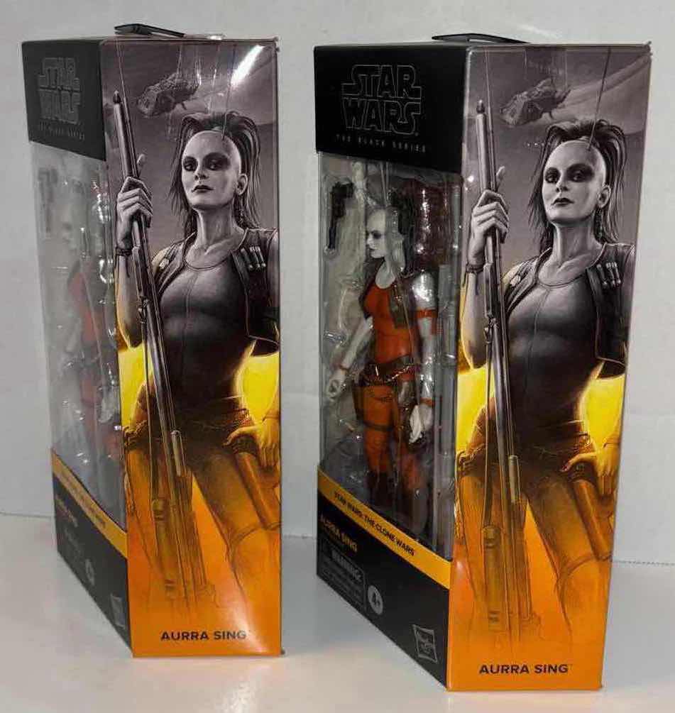 Photo 1 of NEW 2-PACK HASBRO STAR WARS THE BLACK SERIES ACTION FIGURE & ACCESSORIES, THE CLONE WARS “AURRA SING”