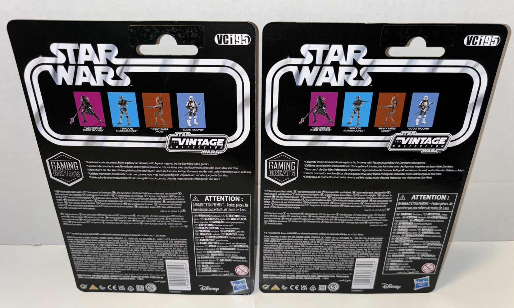 Photo 1 of NEW 2-PACK HASBRO/KENNER STAR WARS THE VINTAGE COLLECTION ACTION FIGURE & ACCESSORIES, JEDI FALLEN ORDER “ELECTROSTAFF PURGE TROOPER”