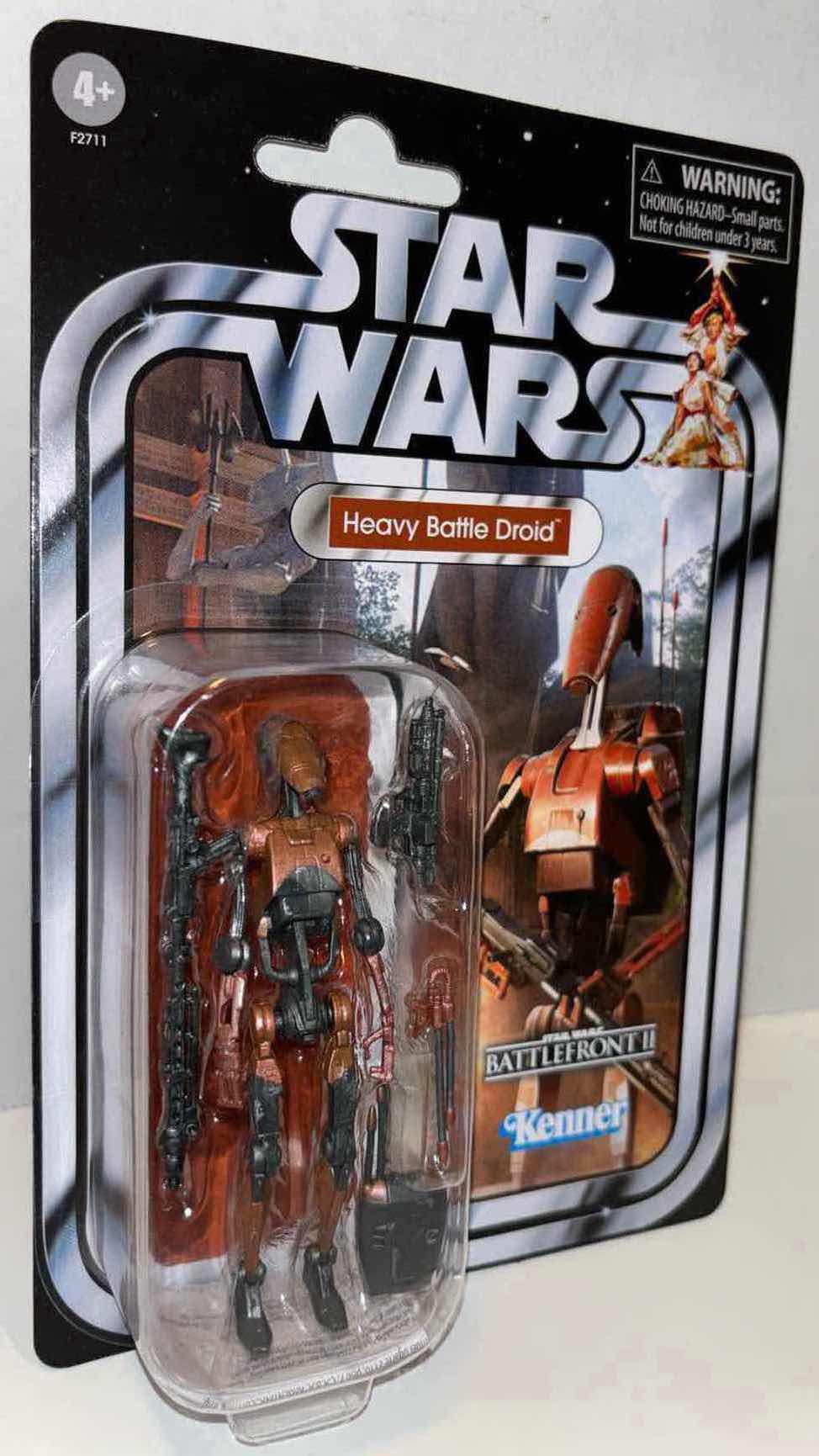 Photo 1 of NEW 2-PACK HASBRO/KENNER STAR WARS THE VINTAGE COLLECTION ACTION FIGURE & ACCESSORIES, BATTLEFRONT II “HEAVY BATTLE DROID”