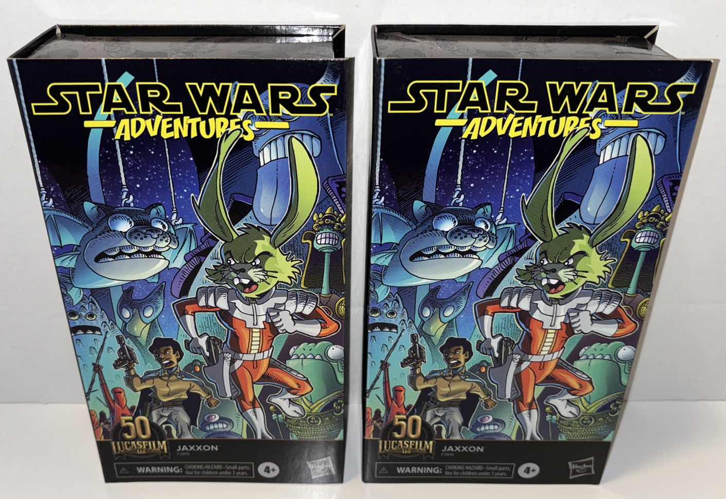 Photo 1 of NEW 2-PACK HASBRO STAR WARS ADVENTURES 50TH ANNIVERSARY ACTION FIGURE & ACCESSORIES, “JAXXON”