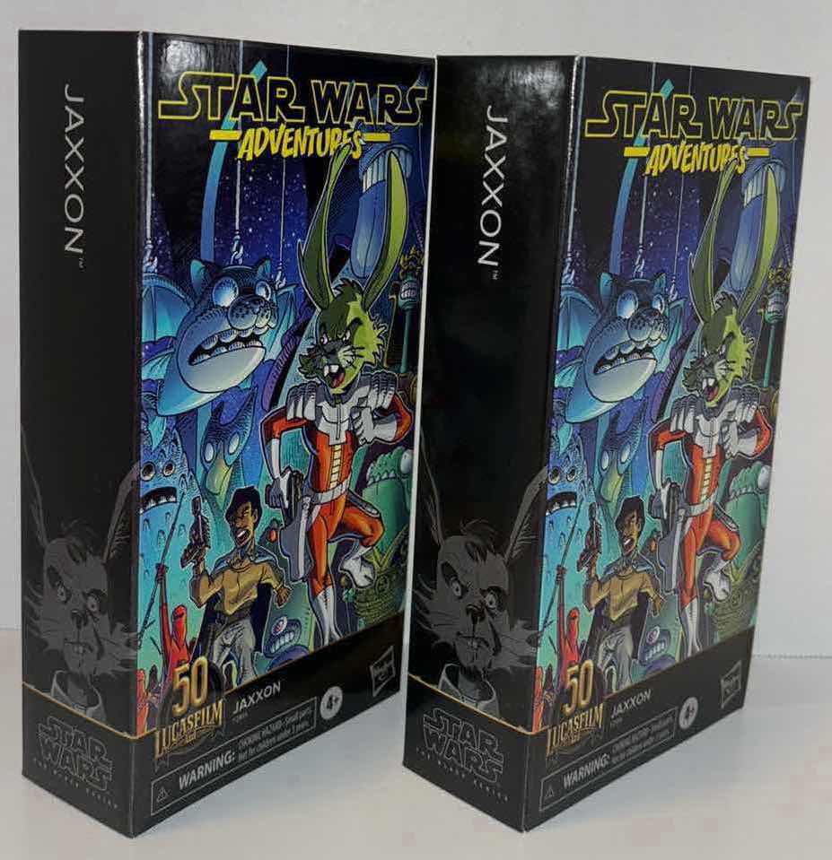 Photo 1 of NEW 2-PACK HASBRO STAR WARS ADVENTURES 50TH ANNIVERSARY ACTION FIGURE & ACCESSORIES, “JAXXON”