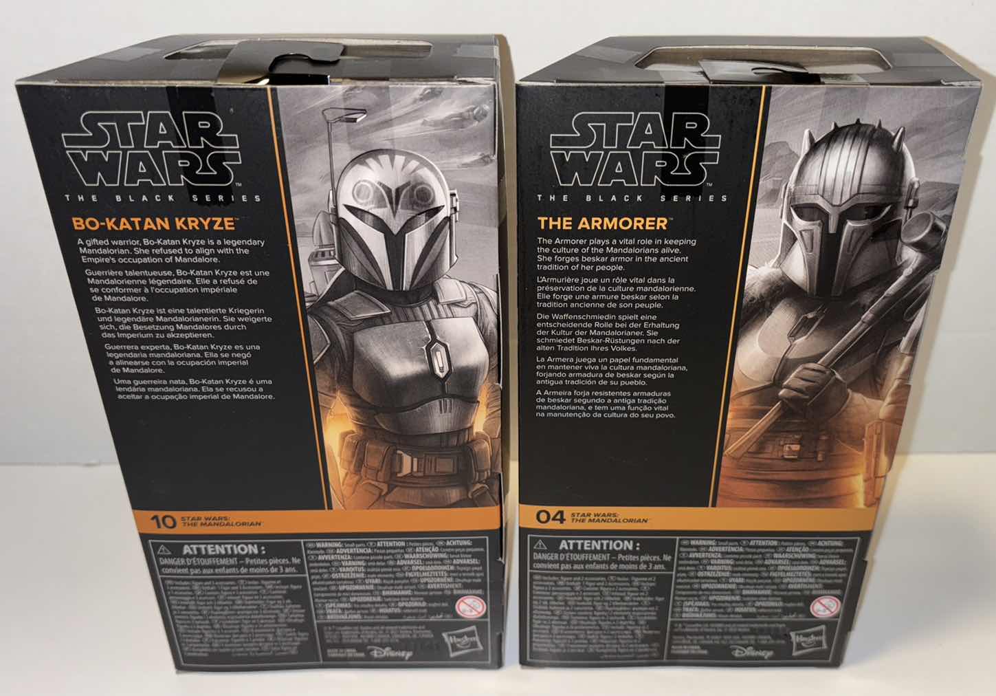 Photo 3 of NEW 2-PACK HASBRO STAR WARS THE BLACK SERIES ACTION FIGURE & ACCESSORIES, THE MANDALORIAN “BO-KATAN KRYZE” & “THE ARMORER”