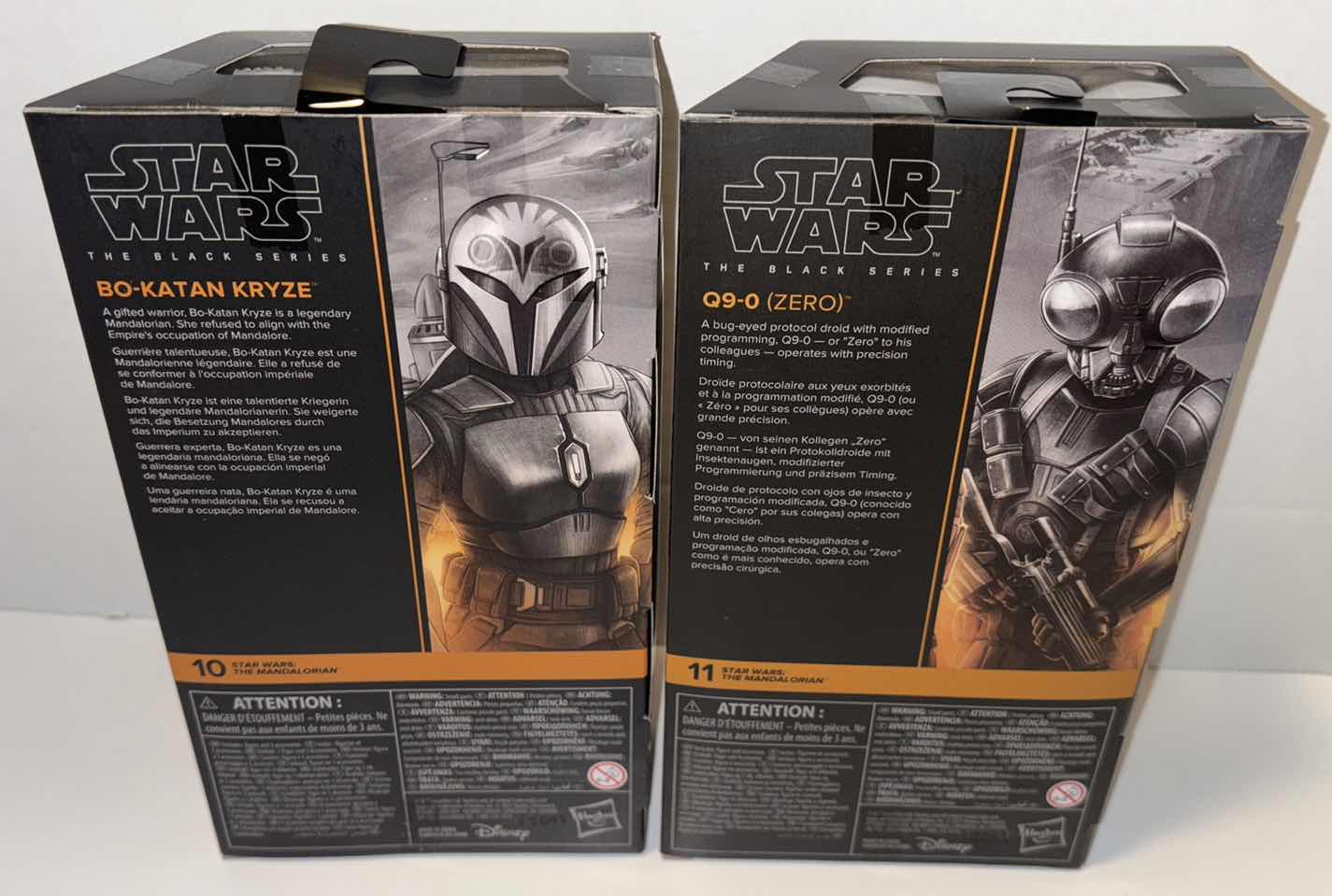 Photo 1 of NEW 2-PACK HASBRO STAR WARS THE BLACK SERIES ACTION FIGURE & ACCESSORIES, THE MANDALORIAN “BO-KATAN KRYZE” & “Q9-0 (ZERO)”