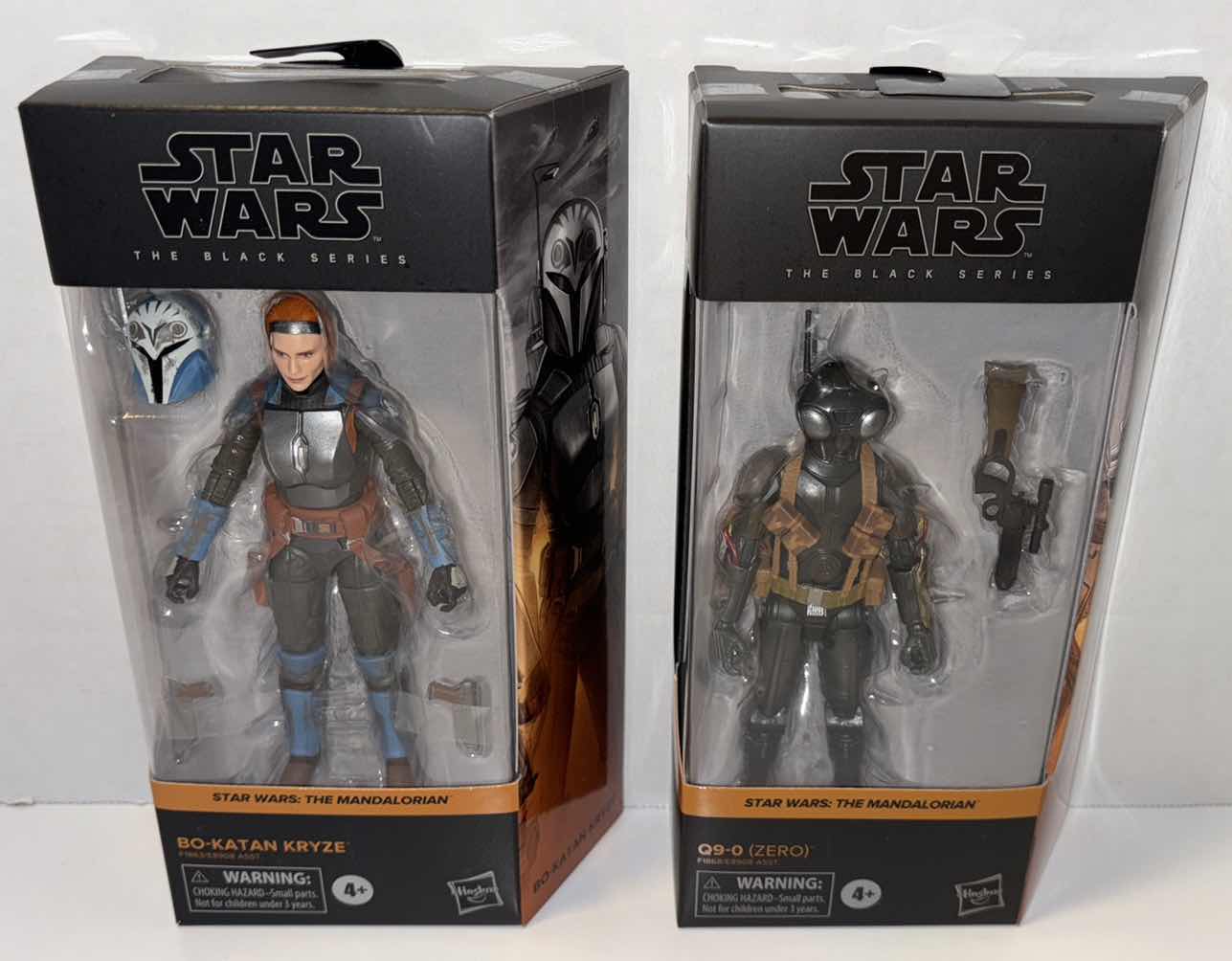 Photo 1 of NEW 2-PACK HASBRO STAR WARS THE BLACK SERIES ACTION FIGURE & ACCESSORIES, THE MANDALORIAN “BO-KATAN KRYZE” & “Q9-0 (ZERO)”