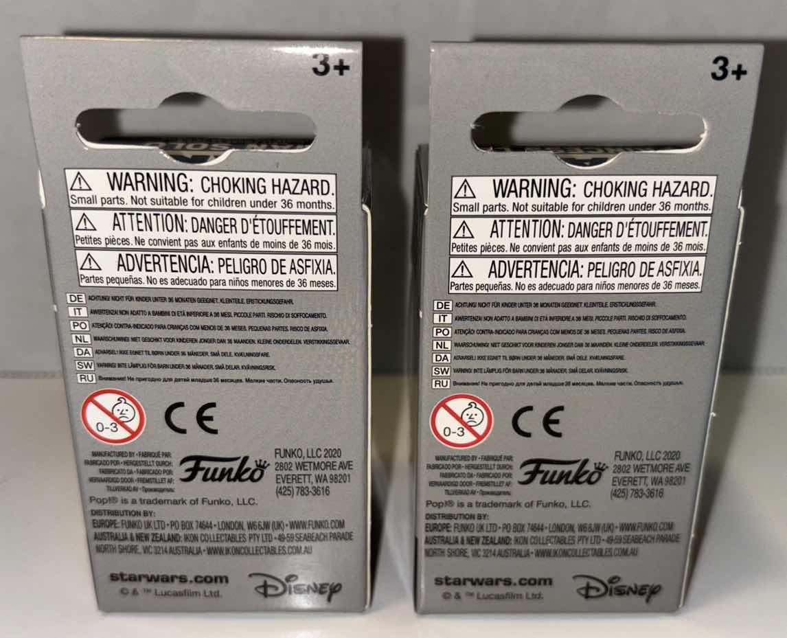 Photo 1 of NEW 2-PACK FUNKO POP!
STAR WARS POCKET POP VINYL FIGURE KEYCHAIN, “HAN SOLO” & "PRINCESS LEIA"