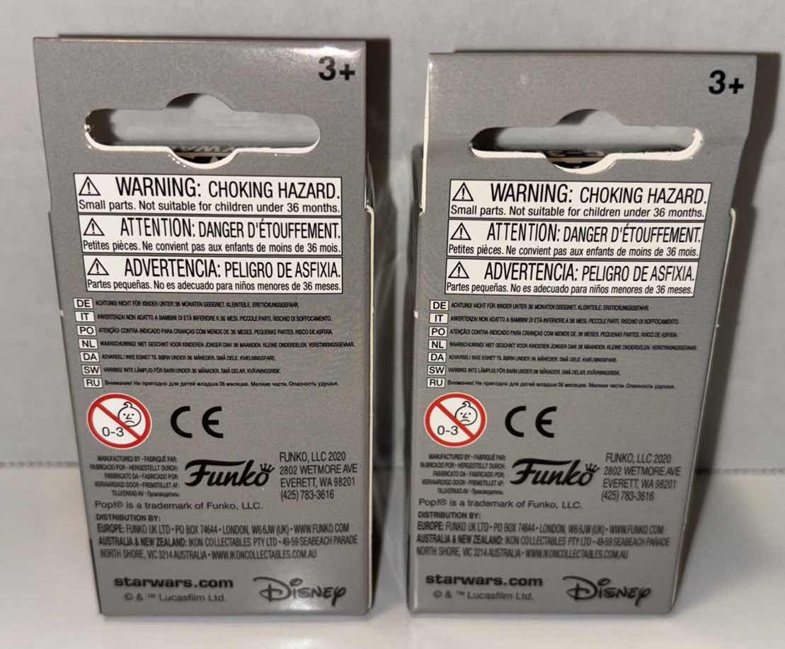 Photo 1 of NEW 2-PACK FUNKO POP!
STAR WARS POCKET POP VINYL FIGURE KEYCHAIN, "LUKE SKYWALKER" & "C-3PO"