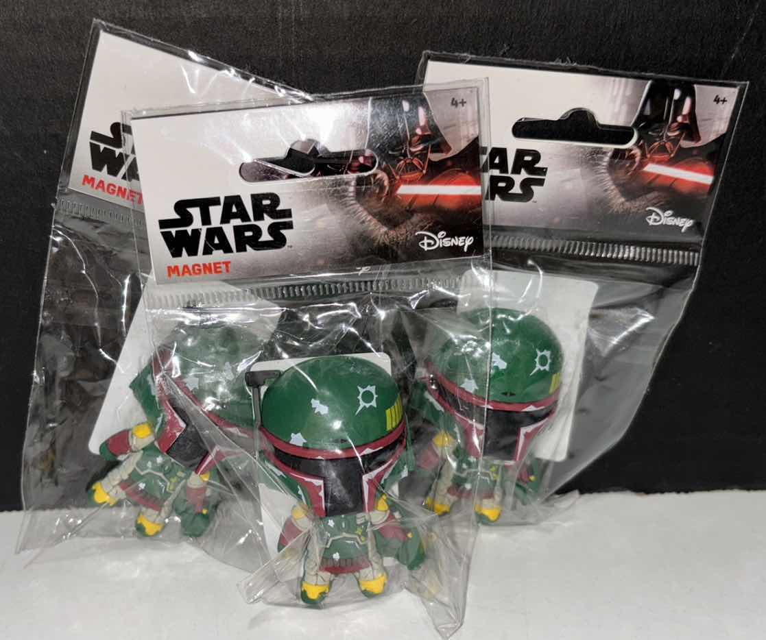 Photo 1 of NEW 5-PC STAR WARS BUNDLE- AQUARIUS DISHWASHER MAGNETS (2) & BOBA FETT REFRIGERATOR MAGNETS (3)