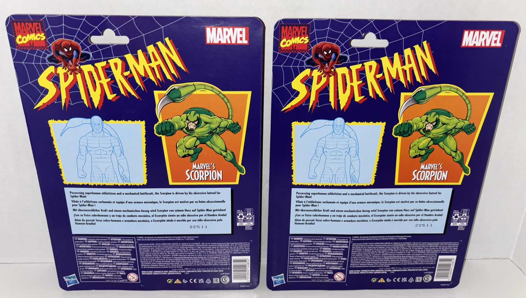 Photo 1 of NEW 2-PACK HASBRO MARVEL COMICS SPIDER-MAN ACTION FIGURE, "MARVEL'S SCORPION"