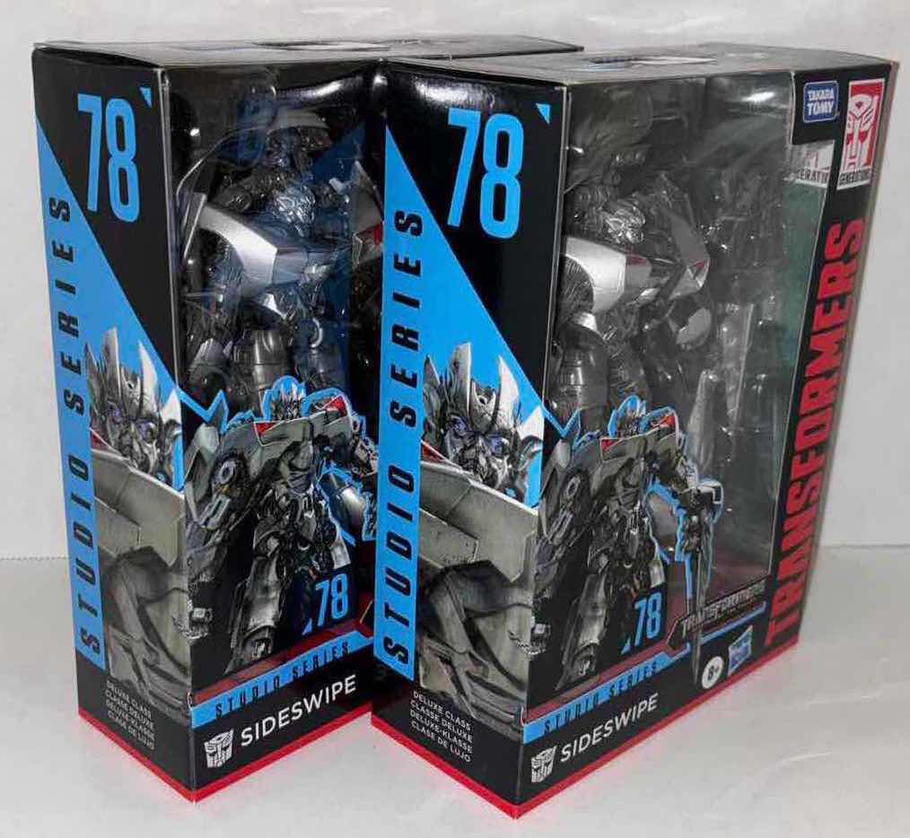 Photo 1 of NEW 2-PACK HASBRO TAKARA TOMY TRANSFORMERS DELUXE CLASS STUDIO SERIES REVENGE OF THE FALLEN #78 "SIDESWIPE" ACTION
FIGURE & ACCESSORIES