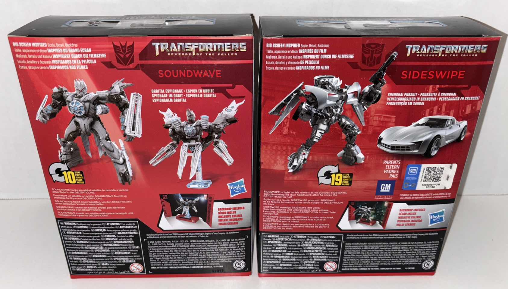Photo 1 of NEW 2-PACK HASBRO TAKARA TOMY TRANSFORMERS DELUXE CLASS STUDIO SERIES REVENGE OF THE FALLEN #62 "SOUNDWAVE" & #78 “SIDESWIPE” ACTION FIGURE & ACCESSORIES