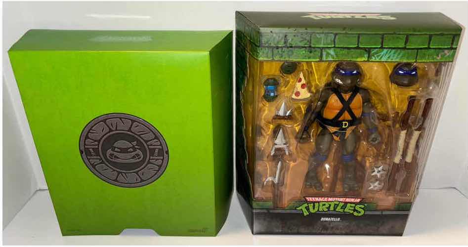 Photo 1 of NEW 2-PACK SUPER7 TEENAGE MUTANT NINJA TURTLES ULTIMATES ACTION FIGURE & ACCESSORIES, "DONATELLO"